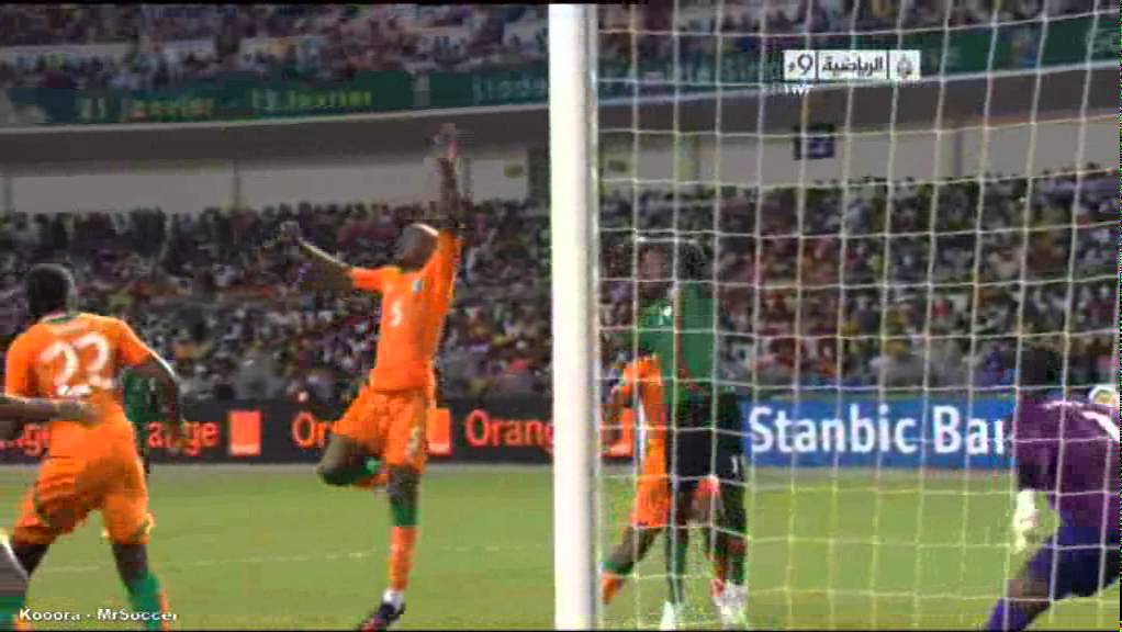 ملخص الشوط الاول -ساحل العاج زامبيا