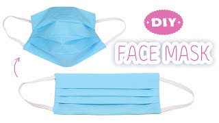 DIY FACE MASK No Sewing Machine | Make Fabric Face Mask at home | Easy Face Mask Pattern