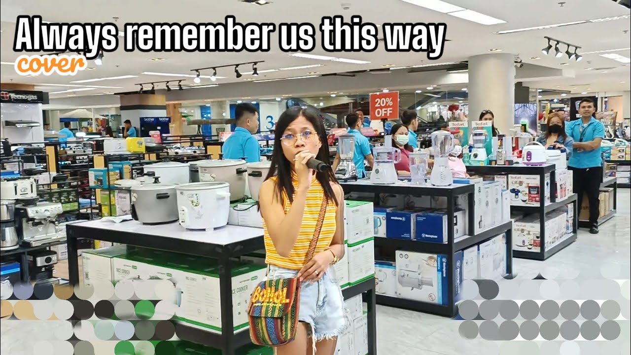 Lady Gaga - I'll always remember us this way (cover by Jiezl Calunia) Mic Testing mall