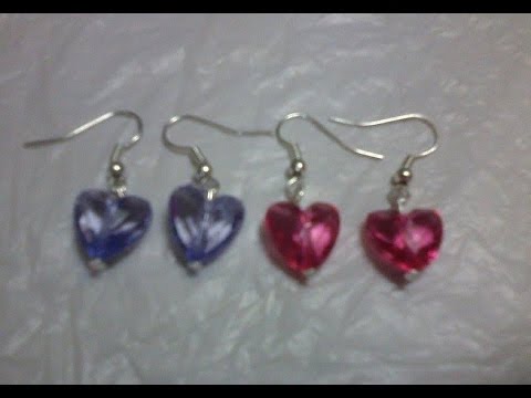 Cómo Hacer ARETES SENCILLOS y ECONÓMICOS con piedras acrílicas