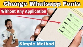 Change Font style in Whatsapp - whatsapp मे font कैसे Change करे? बिना किसी Application के screenshot 5