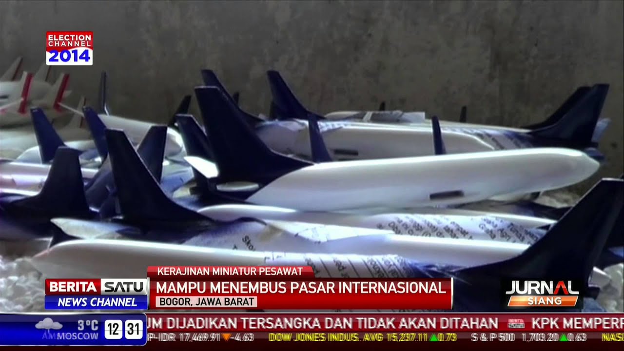  Kerajinan Miniatur Pesawat  dari Bogor Tembus Pasar 