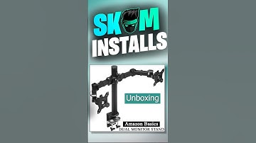 Dual Monitor Stand - Amazon Basics Unboxing and Installation | Best adjustable monitor arms