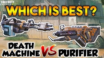 Call Of Duty Mobile : DEATH MACHINE vs PURIFIER (which is best?) Operator skills #1
