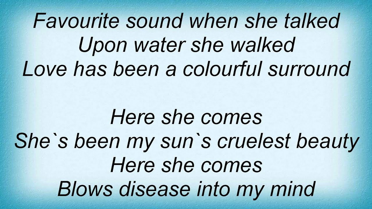 Camouflage Here She Comes Lyrics YouTube