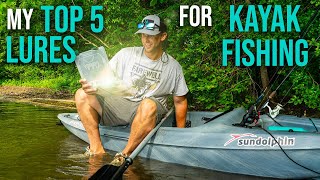 My top 5 lures for kayak fishing on ponds and small lakes!