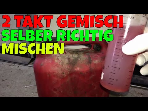 [TUTORIAL] 2 Takt Gemisch selber richtig mischen 1:50 1:40 1:33 1:25