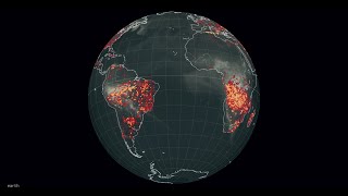 World on Fire 🔥 Part 2/7 :: Southern Hemisphere fire hotspots and carbon monoxide, Apr to Dec 2021