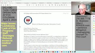 DOJ-OIG TASK FORCE OPERATION AT FCC COLEMAN
