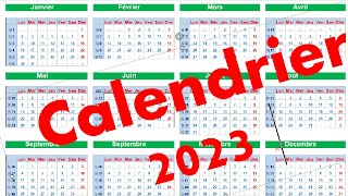 Calendrier -2023