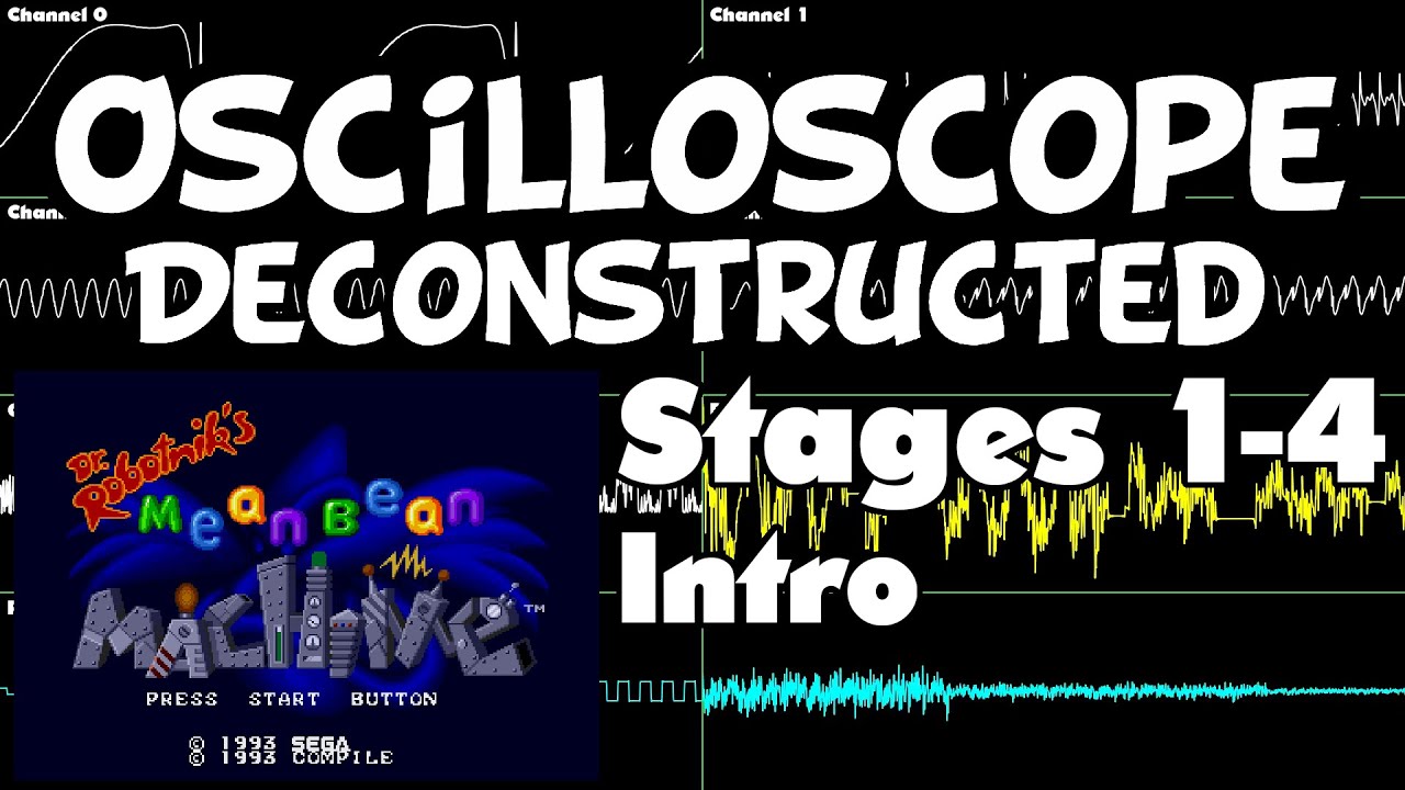 Stages 1-4 Intro - Dr. Robotnik's Mean Bean Machine - Oscilloscope Deconstruction