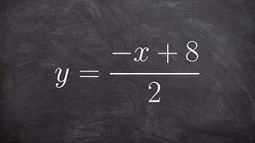 how to rewrite a linear equation so that you can find the slope and y intercept