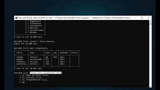 MariaDB: Using insert, update, delete and select with SQL language