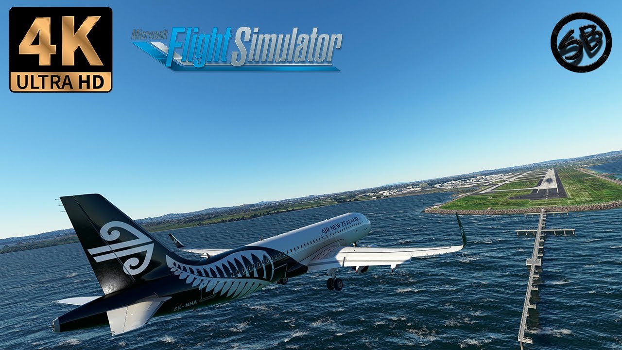 [🔴4K] Landing At Auckland Airport New Zealand I FBW32NX I MSFS 2020