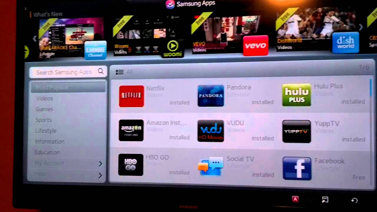 how to install youtube tv on a samsung smart tv