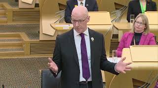 Patrick Harvie grills John Swinney over Kate Forbes appointment at FMQs