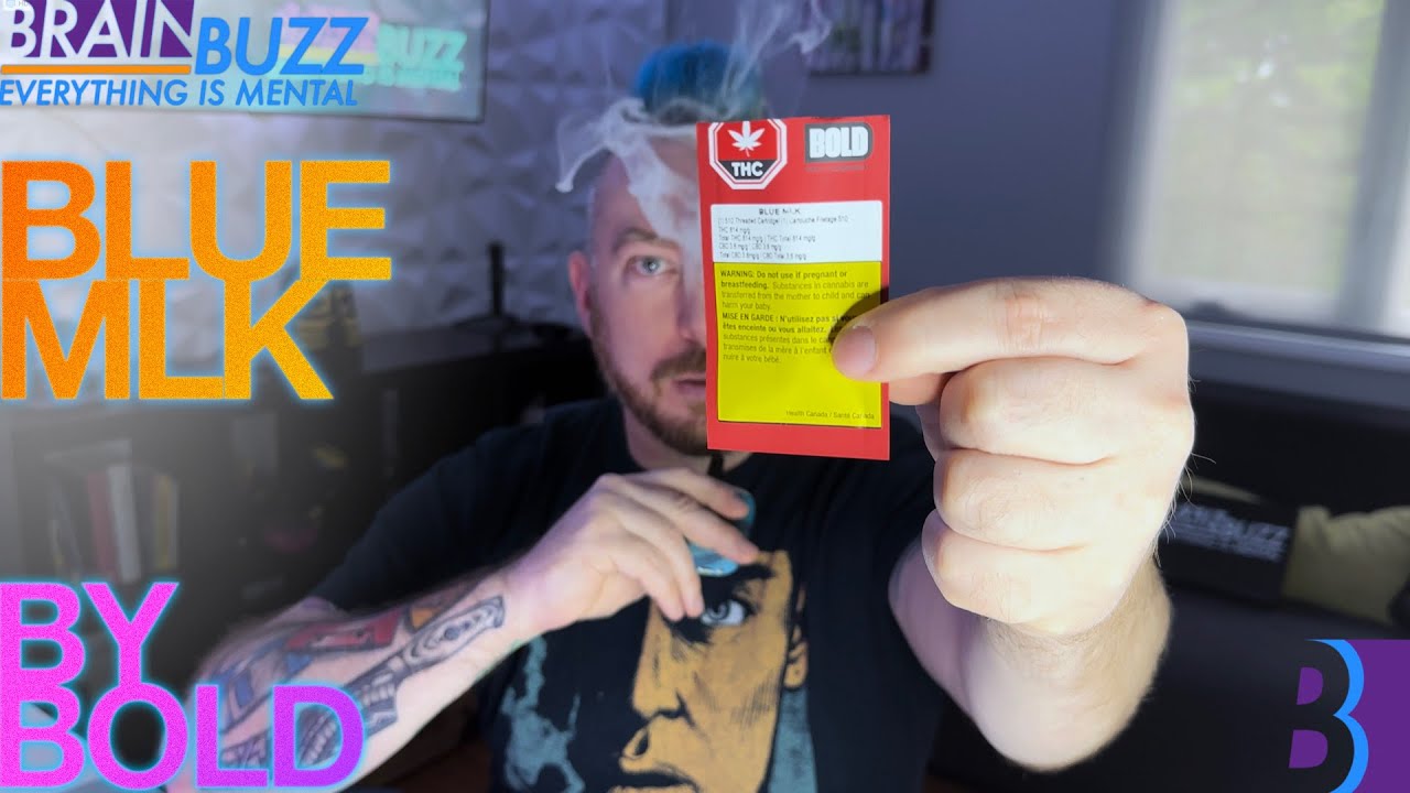 81% THC Vape Cart: Blue Mlk by BOLD