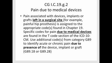 Ch. 19 Guidelines Complications of Surgery (Coding Handbook Ch. 32); (This was Ch. 33 earlier.)