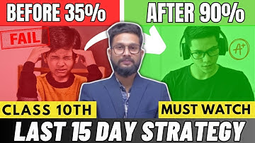 Do Or Die💥| Last 15 Days Master Strategy Video for 10th Board Exam 2024 | JR Tutorials |