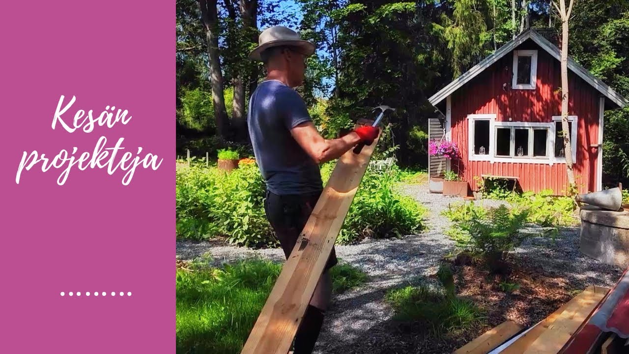 Autotallin purkaminen jatkuu ja hellettä pukkaa - pihatyötkin pitäisi kuitenkin tehdä!☀️ // Vlogi 💞