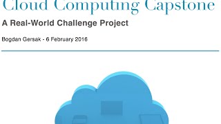 Cloud Computing Capstone Project
