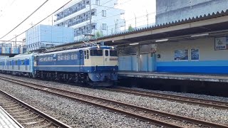 EF66-2068[新]牽引都営三田線6500型甲種輸送東浦和通過
