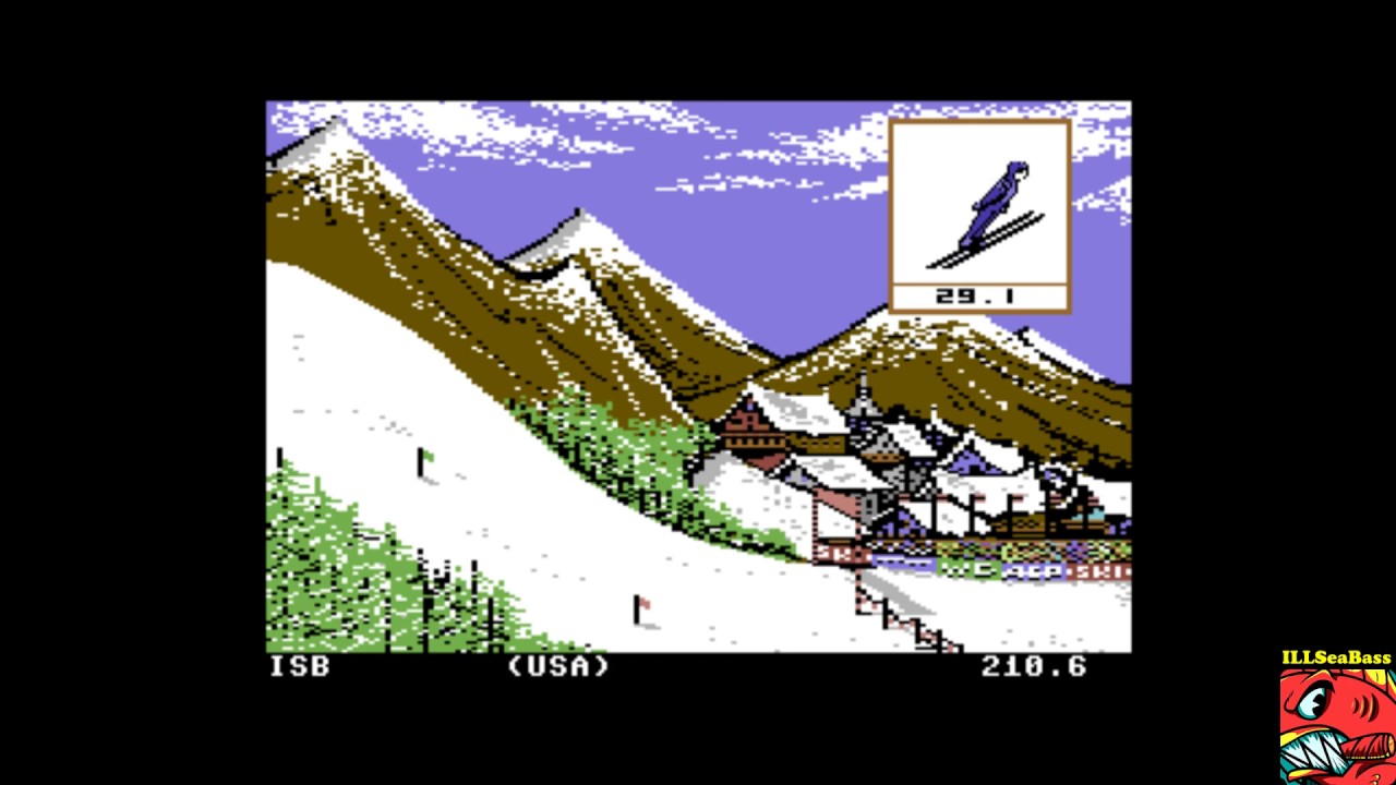 Winter Games Ski Jump Commodore 64 2106 Youtube intended for Awesome as well as Gorgeous ski jumping 64 bit for  Household