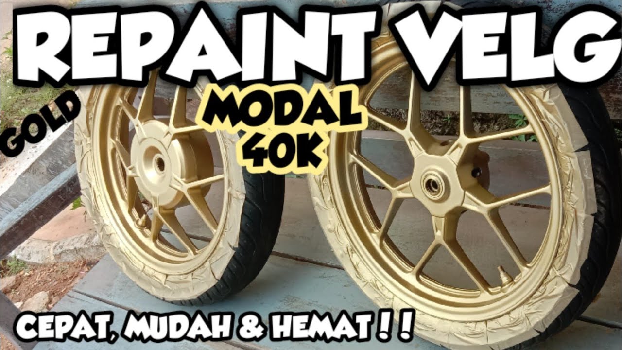 Cat Velg Motor Gold Tiramisu Samurai Paint Sparkling Gold Youtube
