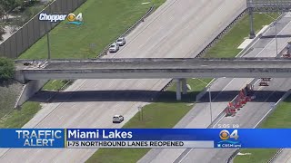All I-75 Lanes Reopen After Vehicle Hits NW 154 Overpass
