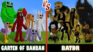 Garten of Banban vs. Bendy and the dark revival | Minecraft (BONK!)