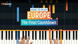 Video thumbnail of "Piano Tutorial for "The Final Countdown" by Europe | HDpiano (Part 1)"