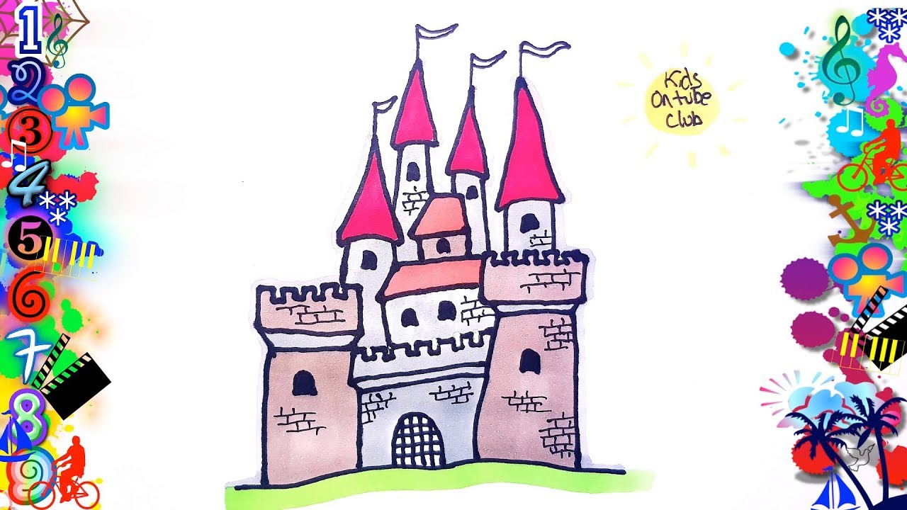 Castillos dibujos faciles