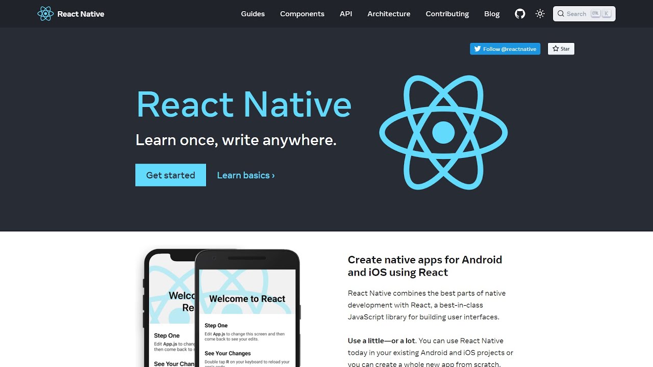 React native книги. React платформа сайты. Сайты на реакте