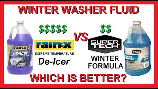 Review | RainX vs Super Tech | Winter Windshield Washer Fluid | Most Expensive vs Least Expensive!