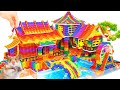 DIY - How To Make Magnetic Million Dollars House Has Double Waterfall And Swimming Pool