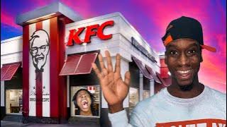 Walking into KFC until I see a black person