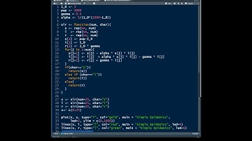 A simple SIR model that can be used to model COVID-19 with  R code for the implementation