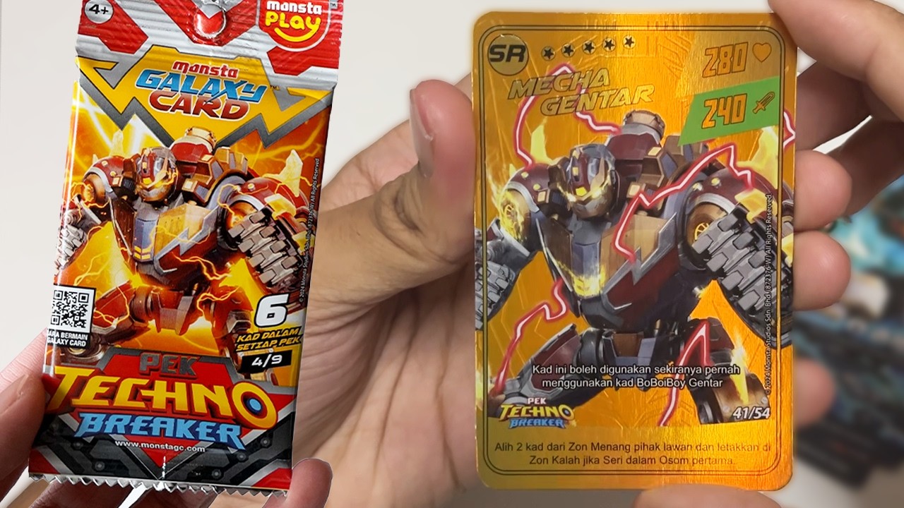 Unboxing SR Pek Techno Breaker! | BoBoiBoy Galaxy Gentar