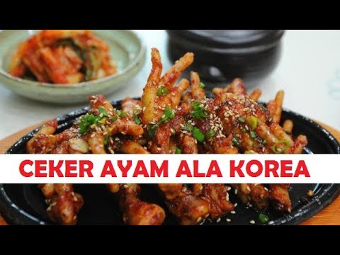 Resep Ceker Ayam Pedas Korea Enak Banget - YouTube