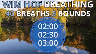Wim Hof Guided Breathing Session  3 Rounds 40 Breaths Advanced Short No Talking