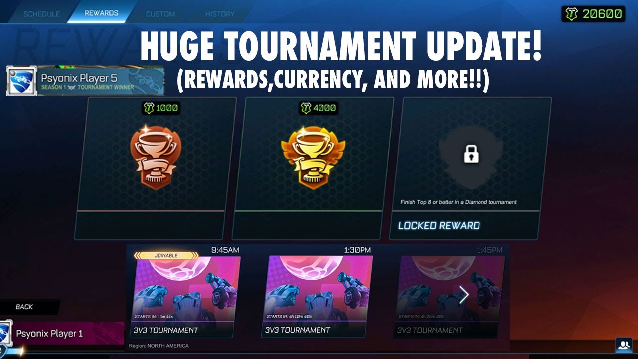Huge upgrade on Tournament Drops has officially dropped! Now if I could  just make it to a GC tournament : r/RocketLeague