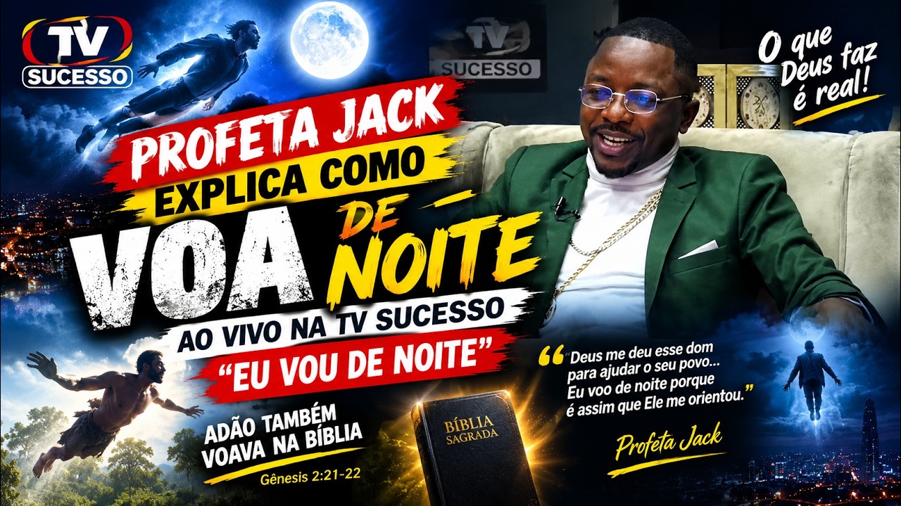 Polemica: Profeta Jack explica como voa de noite ao Vivo na Tv sucesso