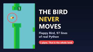 Flappy Bird has only 3 pipes, and the bird never moves screenshot 4