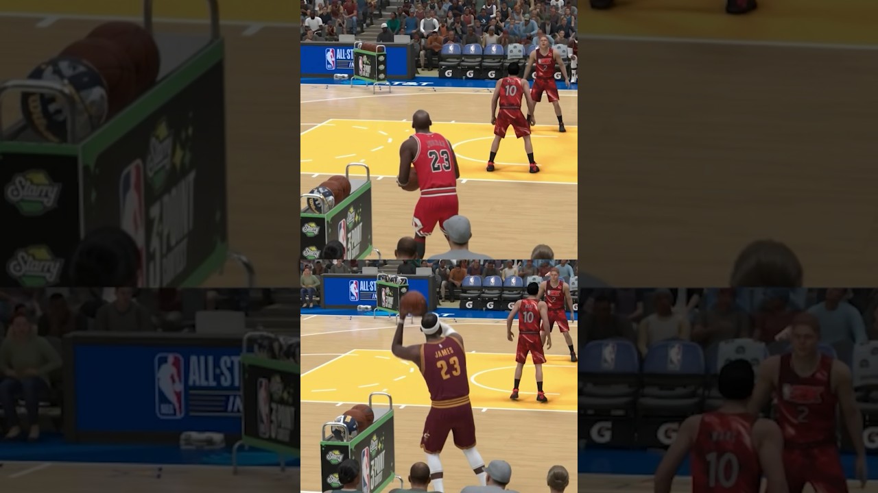 Prime LeBron vs Jordan 3PT Contest