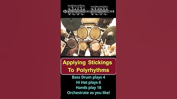 Polyrhythms &  Stickings#shorts  #drums