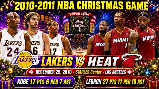 2010 Christmas🔥Kobe Duels Lebron James Wade & Bosh | Lakers vs Miami Heat | NBA on ABC Full Game
