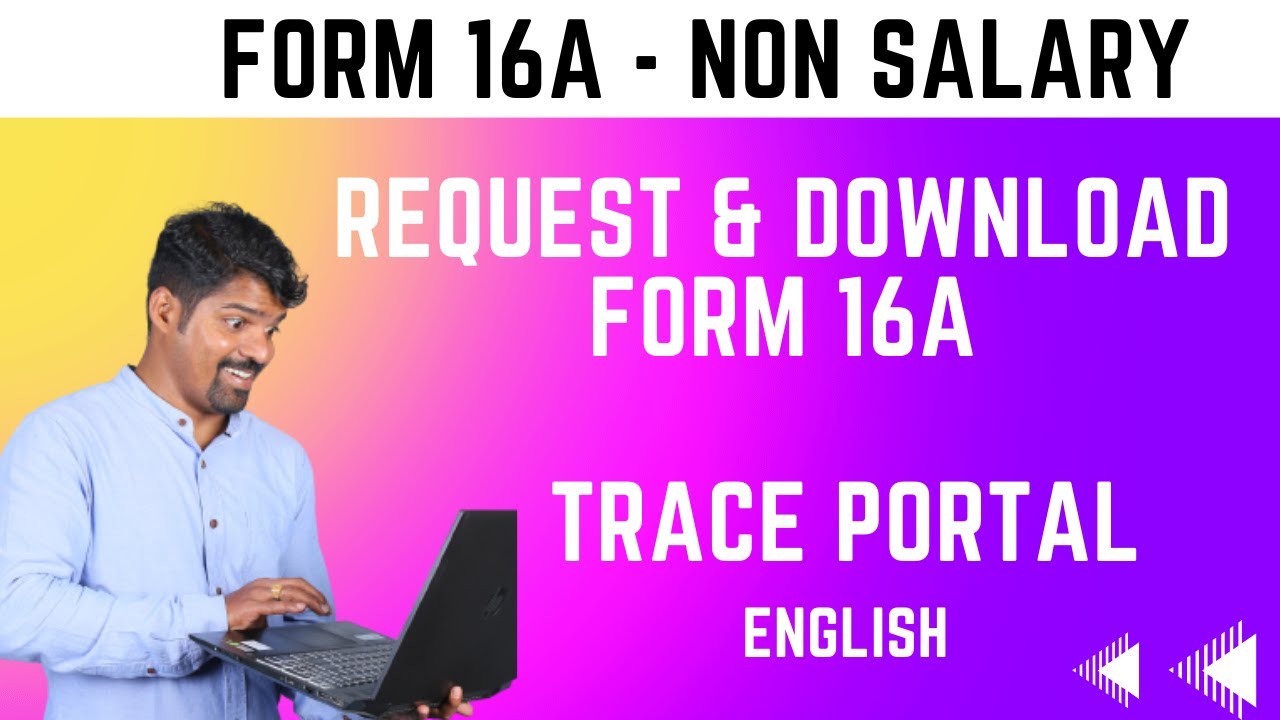 TDS Form 16A download | TRACE portal | FY 24-25 - English - YouTube