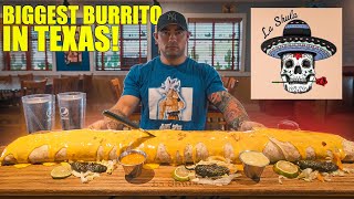 THE BIGGEST BURRITO IN TEXAS | 10 POUND MONSTER BURRITO CHALLENGE!