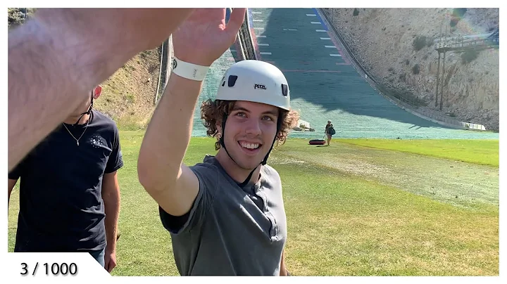 Tubing Down an Olympic Ski Jump at 50 MPH | 1000 P...