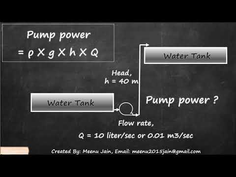 Video: How To Calculate Pump Power